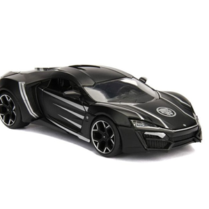 اسباب بازی ماشین فلزی لیکان هایپراسپورت Black Panther Lykan Hypersport و فیگور پلنگ سیاه با مقیاس 1:24_اسباب بازی